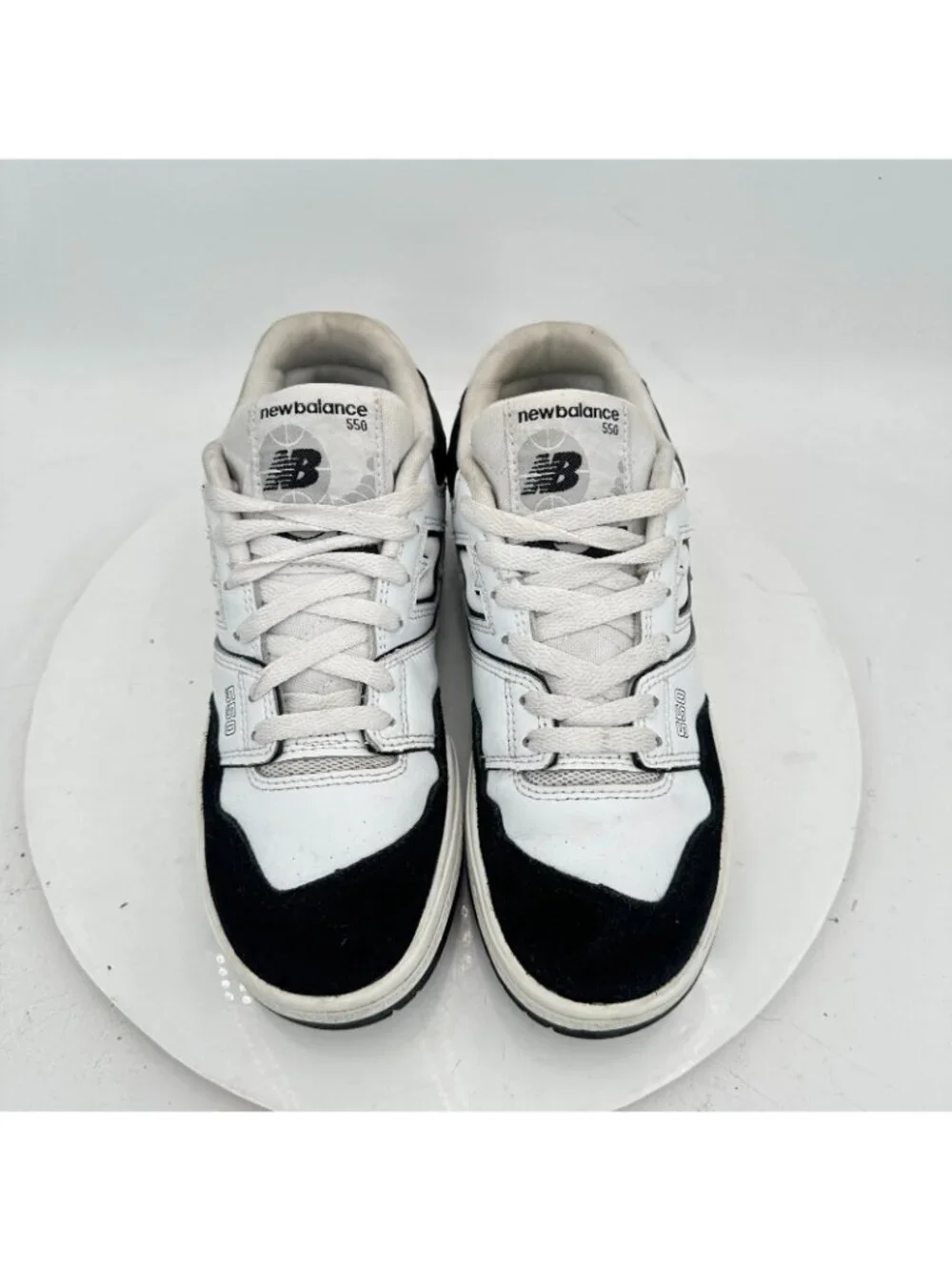 New Balance 550 Men Size 6 GSB550CA White Black Rain Cloud Low Top Shoes